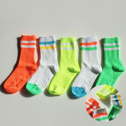 Baby and Kids Socks - Neon Stripe