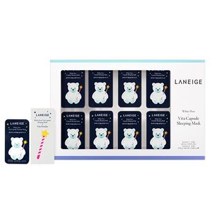 LANEIGE - White Dew Vita Capsule Sleeping Mask Set: Sleeping Mask 3g x 8pcs + Vita Powder 0.1g x 8pcs (1box x 8sets)