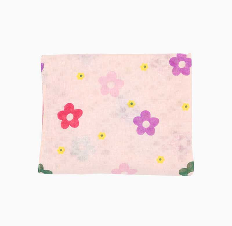 Girl's Pink Daisy Scarf