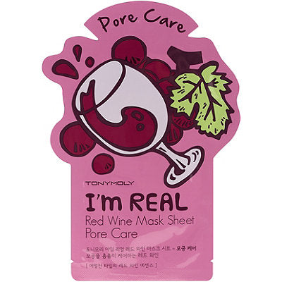 Tonymoly - I`m REAL Red Wine Mask Sheet Pore Care